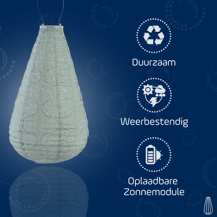 Lumiz - Solar tuinverlichting Tigres Drop - 28 cm - Licht Groen