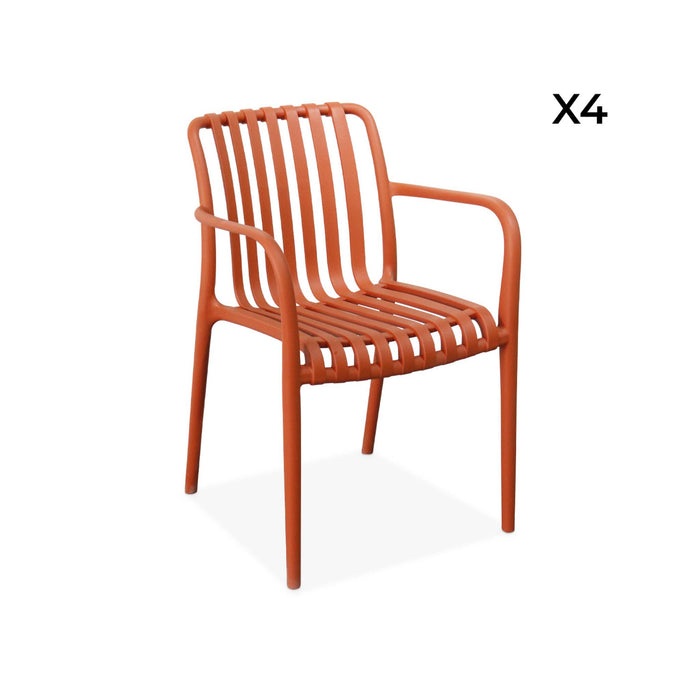 sweeek - Kunststof tuinstoel (set van 4)