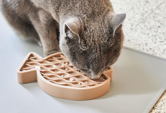 MiaCara Tova katten placemat greige