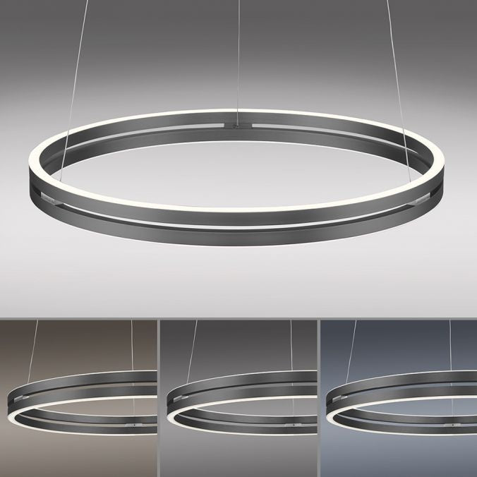 Neuhaus PURE® Neuhaus PURE-MOTO-E-LOOP Hanglamp E-Lift Grey Ø 70cm