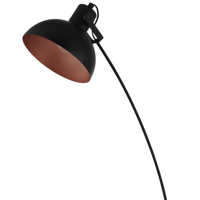 EGLO Jaafra Vloerlamp - E27 - 158 cm - Zwart|Koper