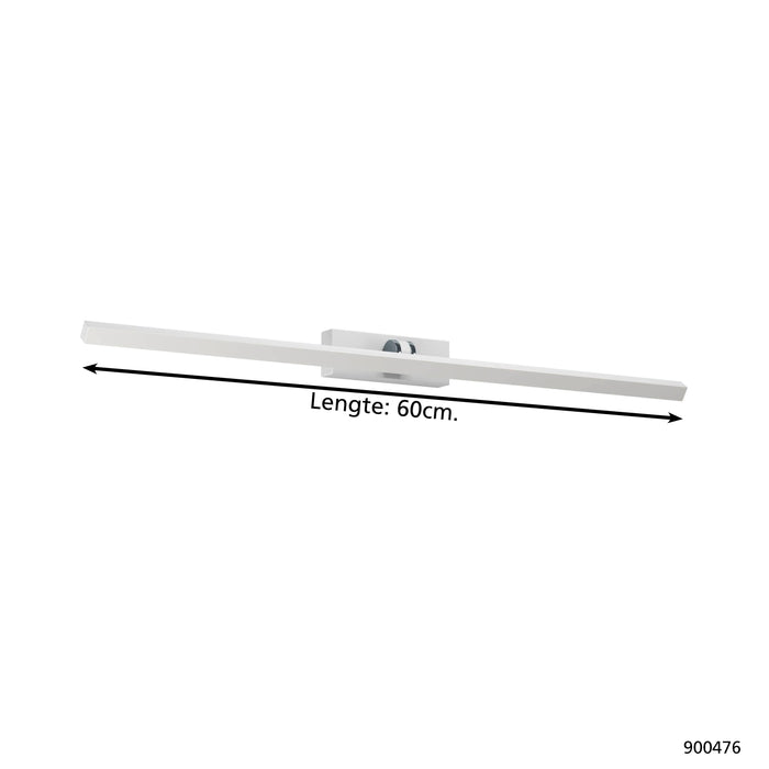 EGLO Verdello Spiegellamp - LED - 60 cm - Wit|Grijs