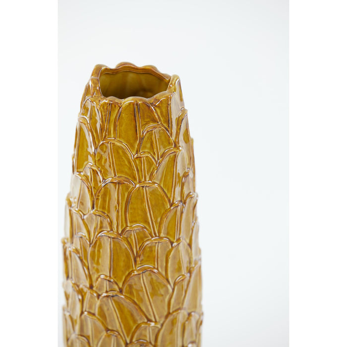Light&living Vaas Ø15x46 cm TOINE keramiek okergeel