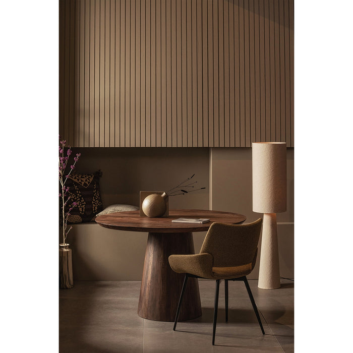 WOOOD Parade Eetkamerstoelen - Melange Stof - Mosterd - Set van 2