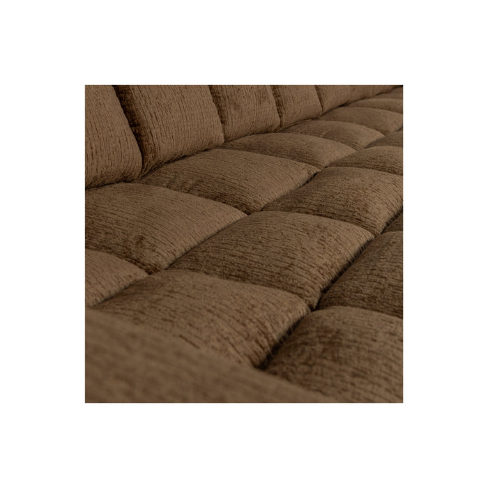 WOOOD Second Date Chaise Longue Rechts - Structure Velvet - Brass