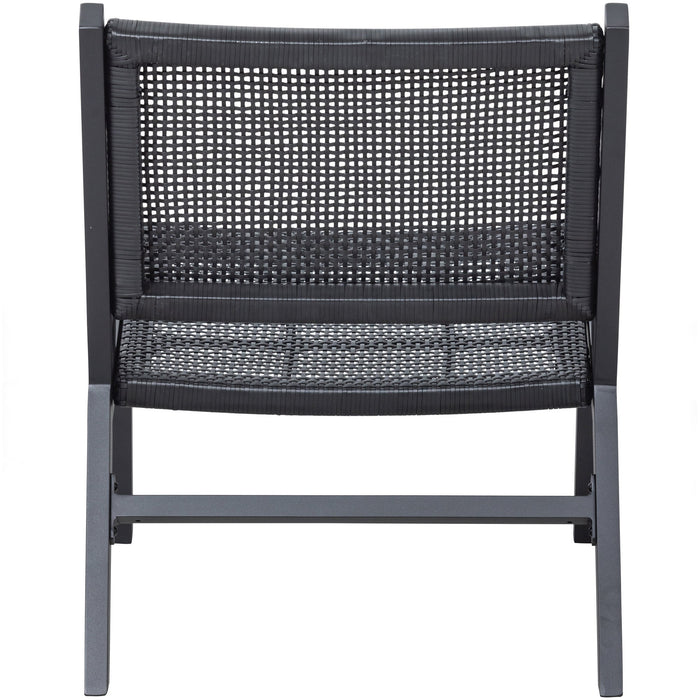 WOOOD Pem Tuin Fauteuils Armleuning - Aluminium - Zwart - Set van 2