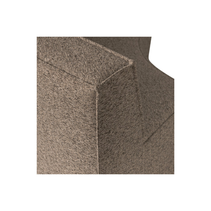 WOOOD Europa 2-Zits Eetbank - Polyester - Bruin - 133x133x87