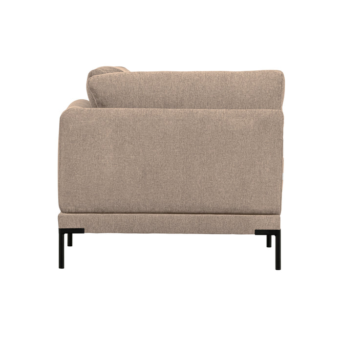 vtwonen Couple Bank Hoekelement - Polyester - Mud Melange