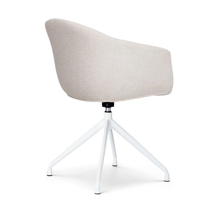 Nolon Nola-Otis Draaibare Eetkamerstoelen Set - Beige - Wit