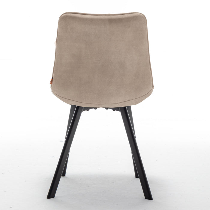 Furnihaus Eetkamerstoel Felix Velvet Beige Set van 2