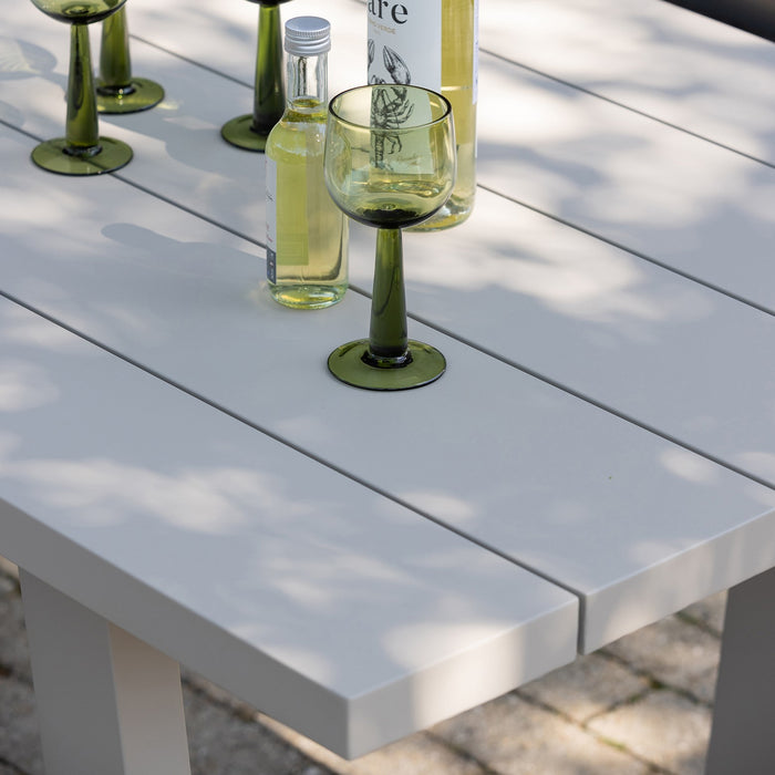 WOOOD Eettafel Bear - Aluminium - Zand - 75x240x87