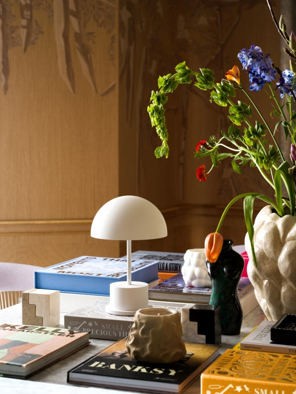 Printworks Oplaadbare Tafellamp - Riviera - Wit