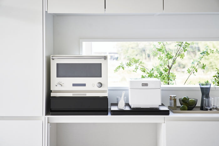 Yamazaki Uitschuifbare Keukenplateau en Lade - Tower - Zwart