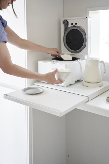 Yamazaki Uitschuifbare Keukenplateau - Tower - Wit