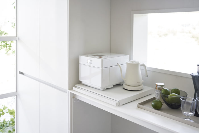 Yamazaki Uitschuifbare Keukenplateau - Tower - Wit