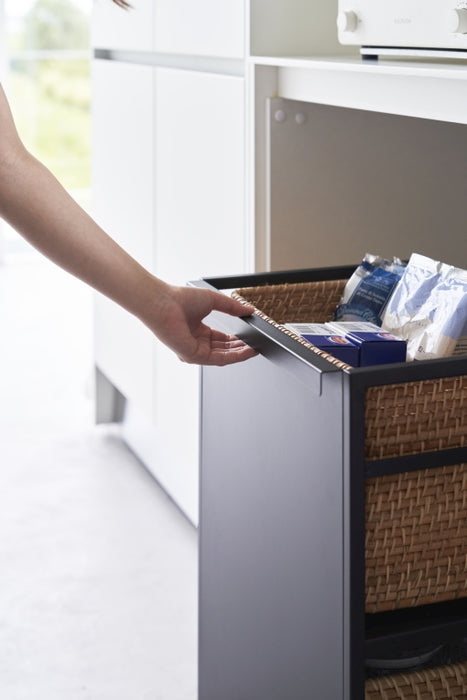 Yamazaki Keukentrolley - 2 niveaus - Tower - Zwart