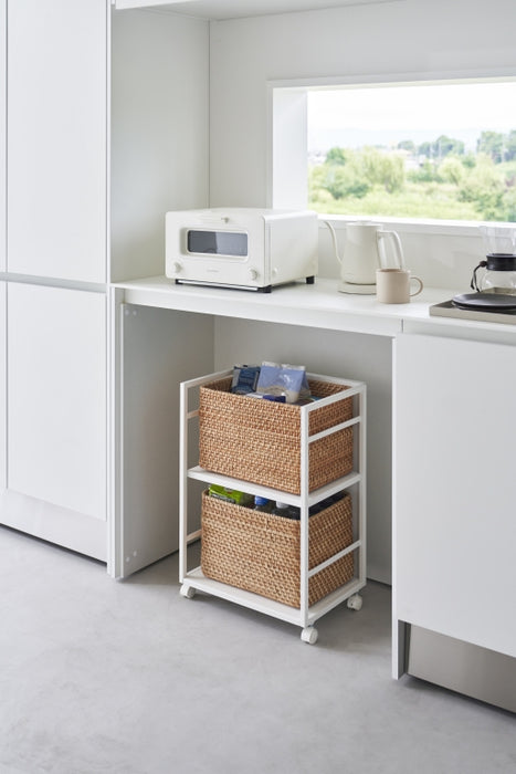 Yamazaki Keukentrolley - 2 niveaus - Tower - Wit