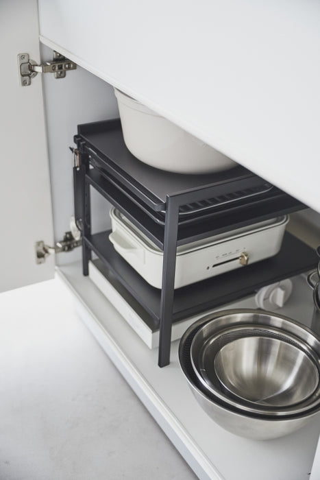 Yamazaki Keukenkast Organizer - 3 niveaus - Tower - Zwart