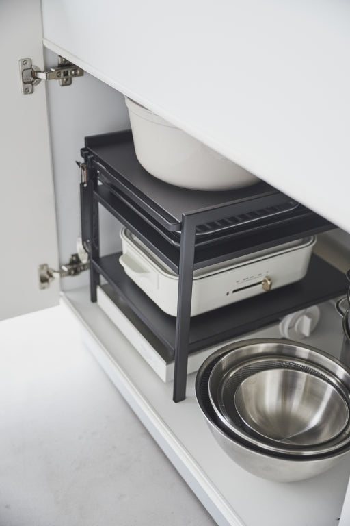 Yamazaki Keukenkast Organizer - 3 niveaus - Tower - Zwart