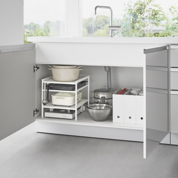 Yamazaki Keukenkast Organizer - 3 niveaus - Tower - Wit