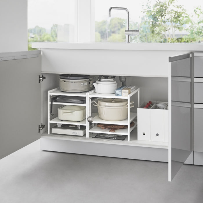 Yamazaki Keukenkast Organizer - 3 niveaus - Tower - Wit