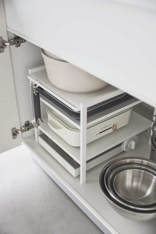 Yamazaki Keukenkast Organizer - 3 niveaus - Tower - Wit