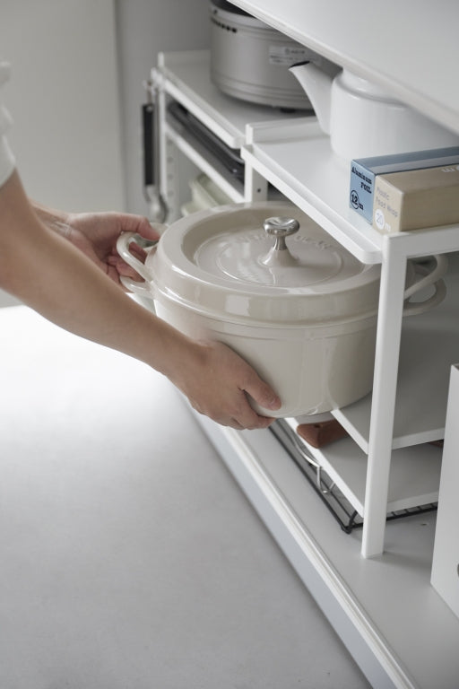 Yamazaki Keukenkast Organizer - 3 niveaus - Tower - Wit