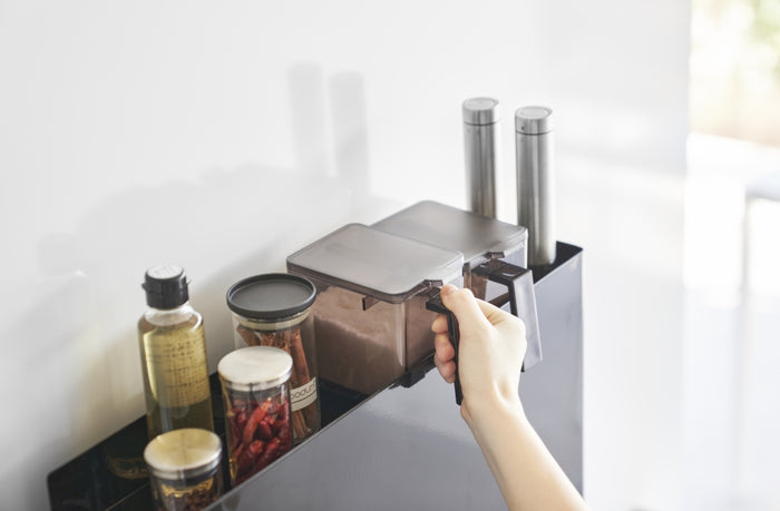 Yamazaki Kruiden- en Olierek Uitschuifbaar - 2 niveaus - Tower - Zwart