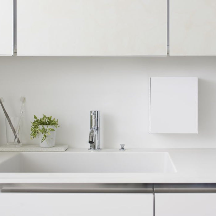 Yamazaki Zelfklevend Badkamer Prullenbakje - Tower - Wit