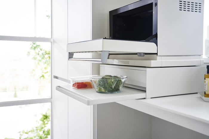 Yamazaki Uitschuifbare Keukenplateau en Lade - Tower - Wit