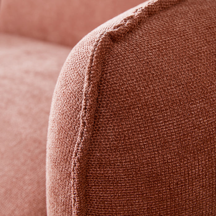 by fonQ Soft 3-zitsbank - Micro Chenille - Oud Roze