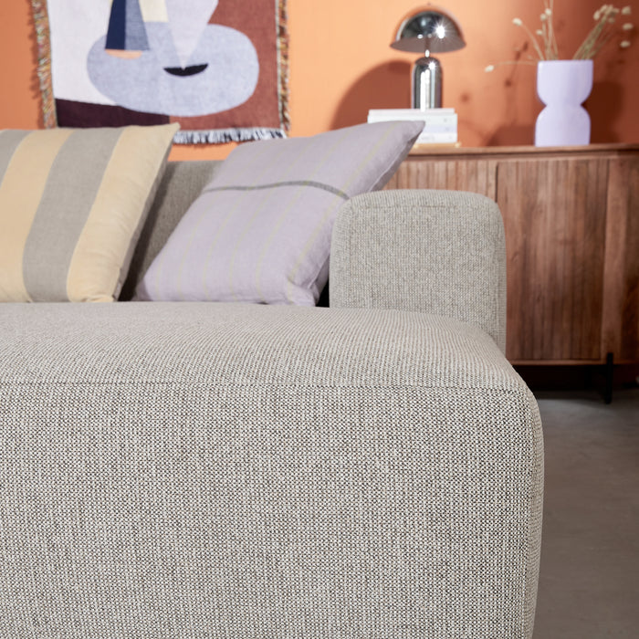 by fonQ Nova Hoekbank met Chaise Longue Rechts - Naturel Melange