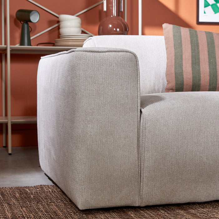 by fonQ Stretch Hoekbank Rechts - Naturel