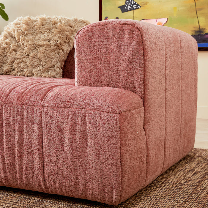 by fonQ Brick Hoekbank met Chaise Longue Links - Rosewood