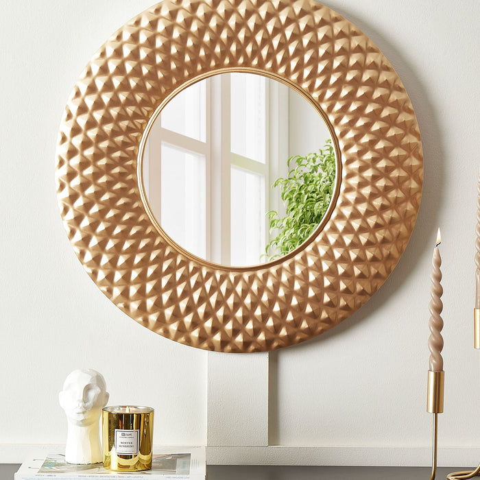 Beliani - COMBE - Wandspiegel - Goud - Metaal