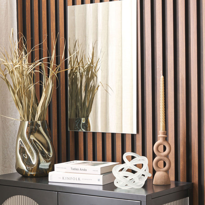 Beliani - ANGERS - Wandspiegel - Zilver - Glas