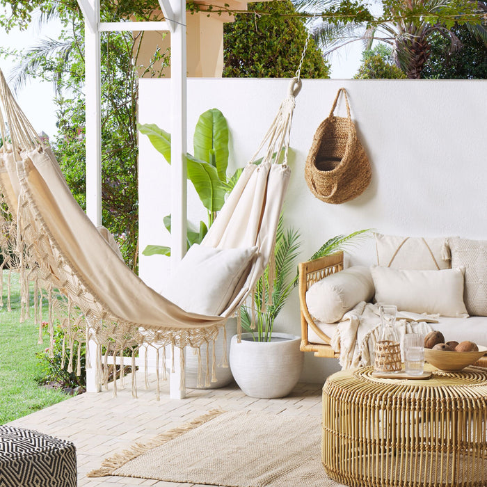 Beliani - ROCCA - Hangmat - Beige - Katoen