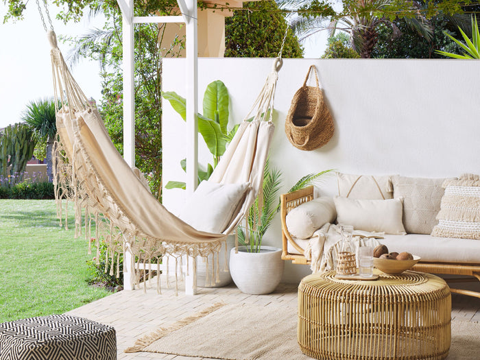 Beliani - ROCCA - Hangmat - Beige - Katoen