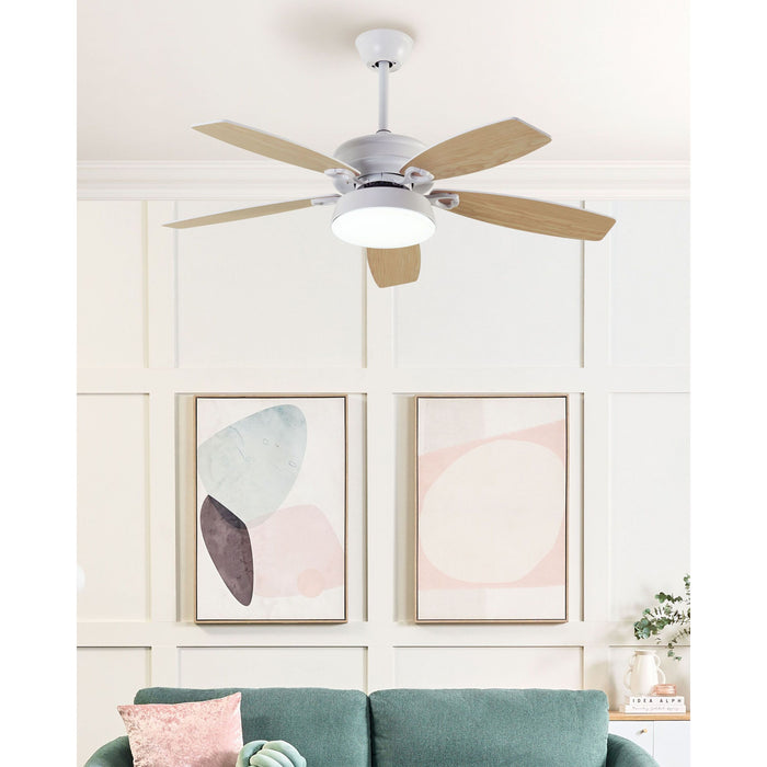 Beliani - LOGAN - Plafondventilator - Wit - IJzer