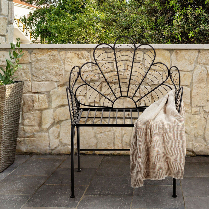 Beliani - LIGURIA - Tuinstoel - Zwart - IJzer