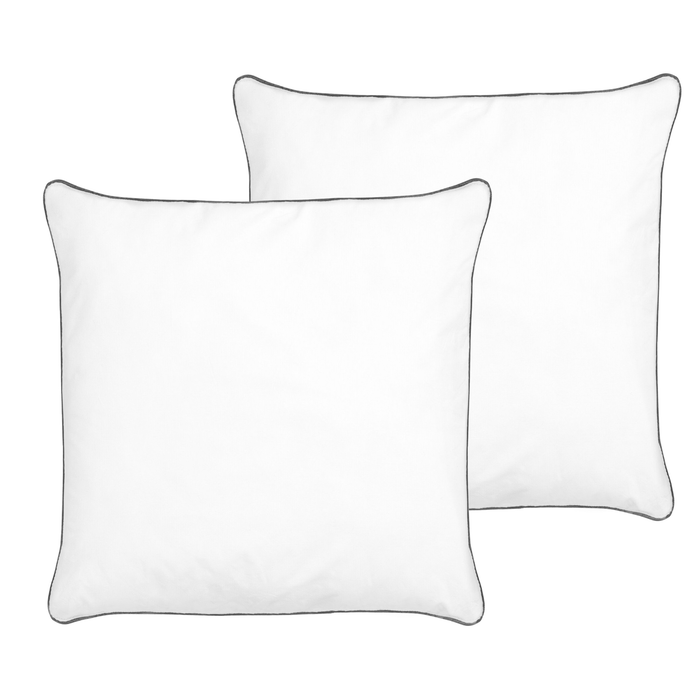 Beliani - PELISTER - Kussen set van 2 - Wit - 80 x 80 cm - Katoen