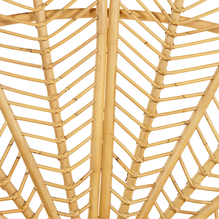 Beliani-FLORENTINE-Tweepersoonsbed-Lichtbruin-140 x 200 cm-Rotan