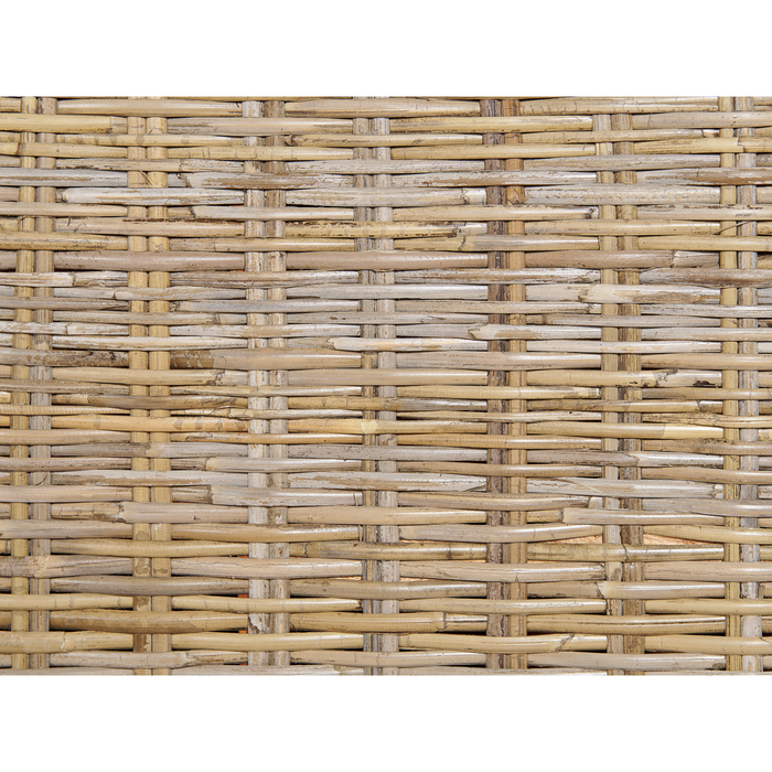 Beliani-SALBRIS-Tweepersoonsbed-Lichtbruin-160 x 200 cm- Rotan