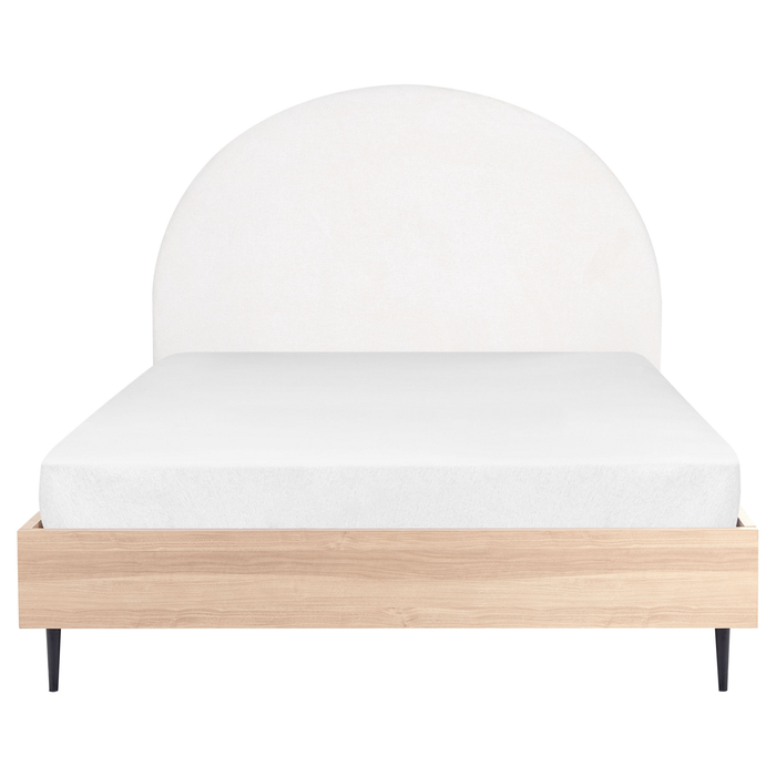 Beliani - MILLAY - Bed - Wit - 140 x 200 cm - Stof