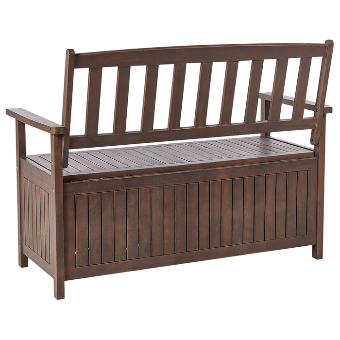 Beliani - SOVANA - Tuinbank - Donkerhout|Grijs - Acaciahout