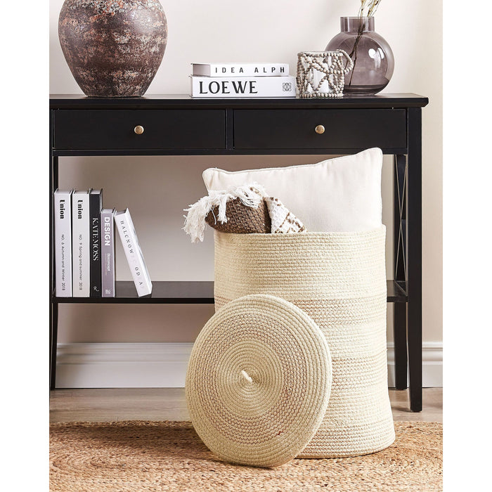 Beliani - SILOPI - Mand - Lichtbeige - Katoen