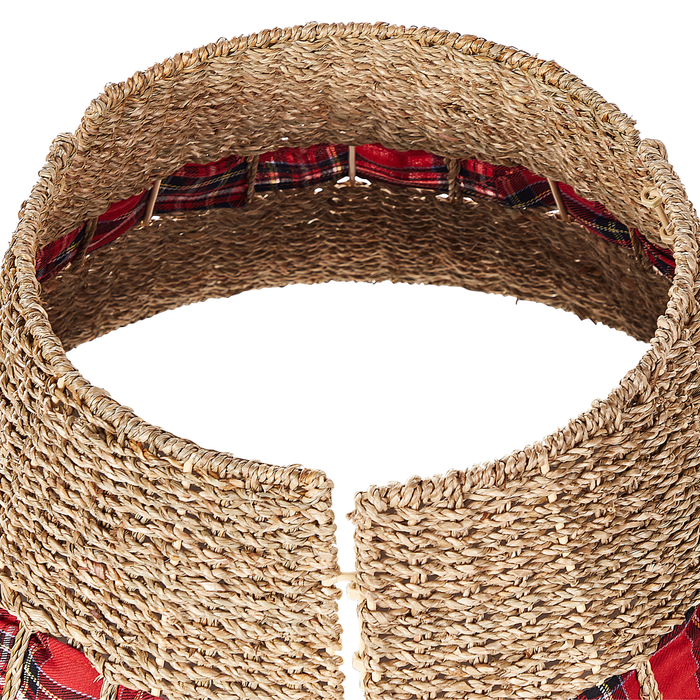 Beliani - MARCHE - Kerstboommand - Naturel - Zeegras