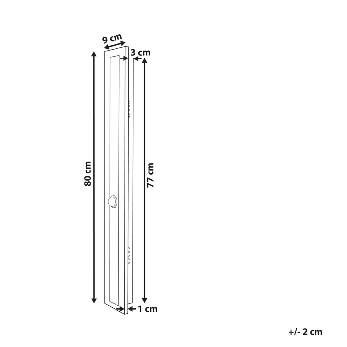 Beliani - ROSALIE - Wandlamp - Goud - 80 cm - Staal