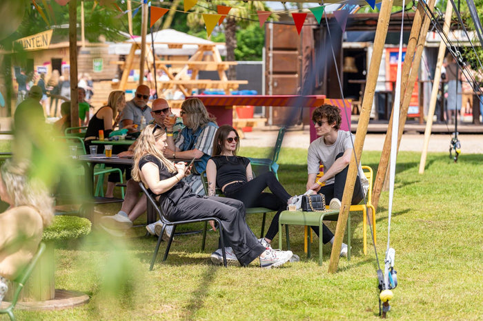 Metalen loungestoel Max XXL zwart - 2 stuks