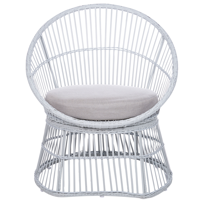 Beliani - MESYNA - Bistro set - Wit - Rotan